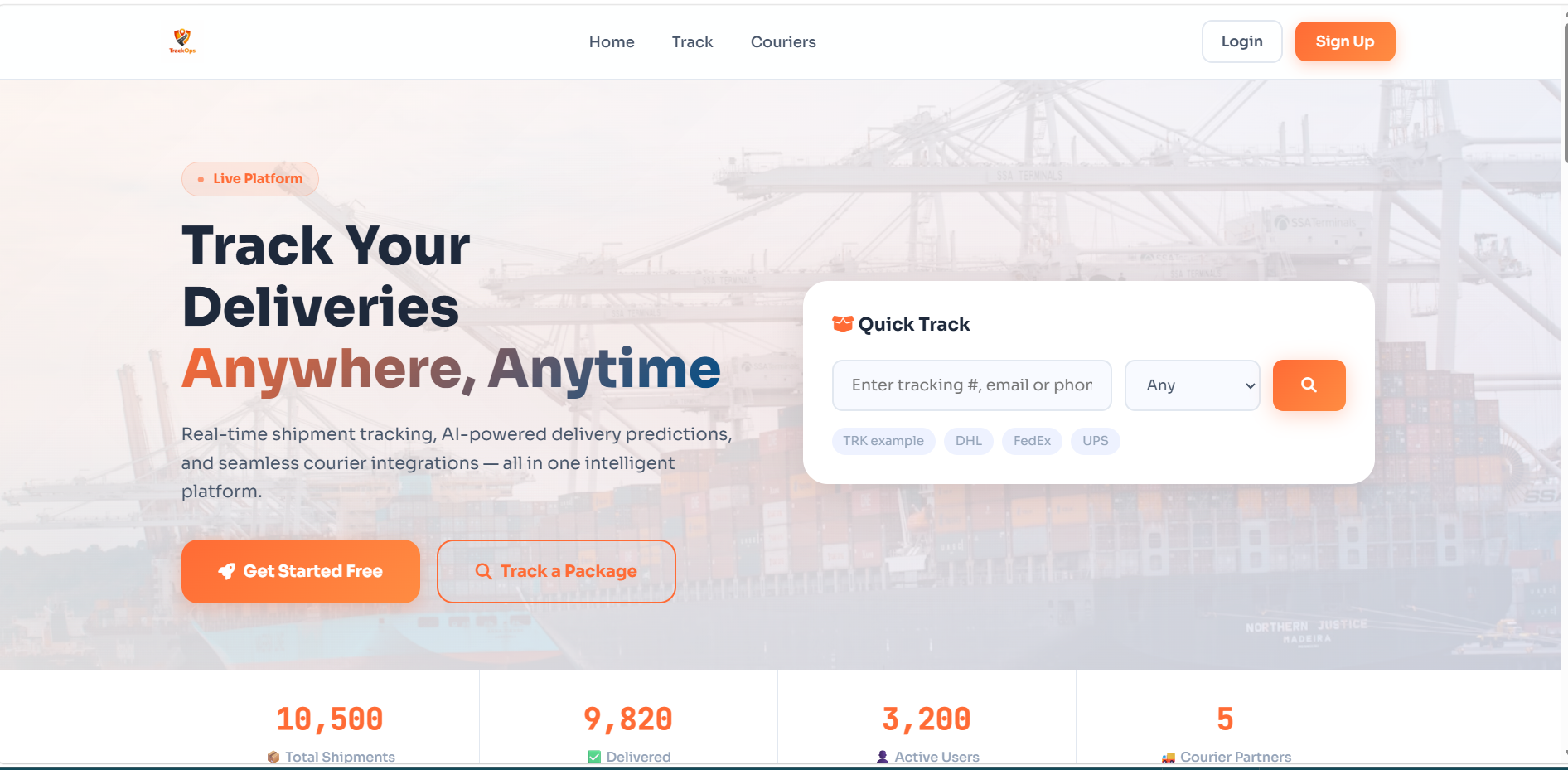 TrackOps (Tracking Management system)