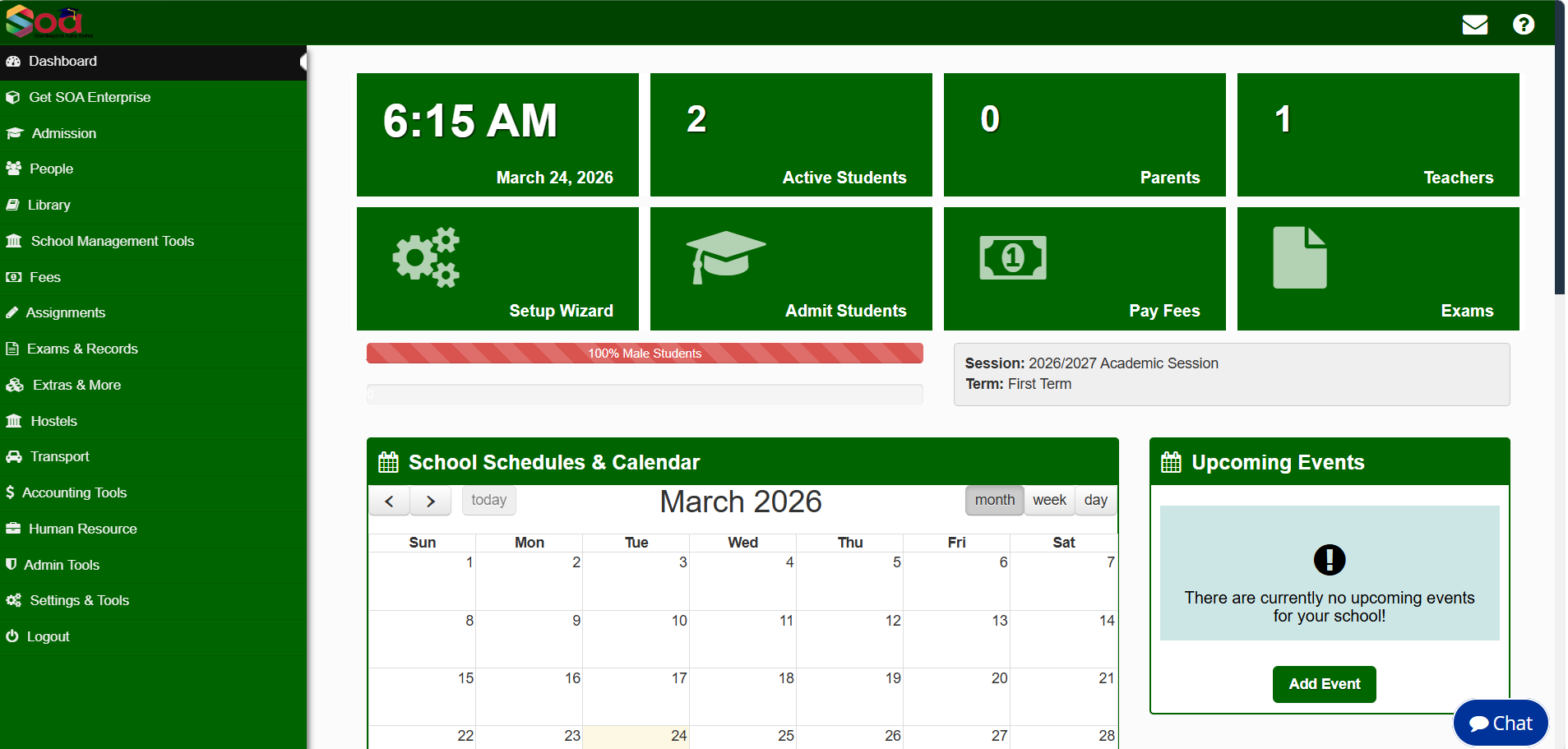 SCHOOL MANAGEMENT SYSTEM (SOA)